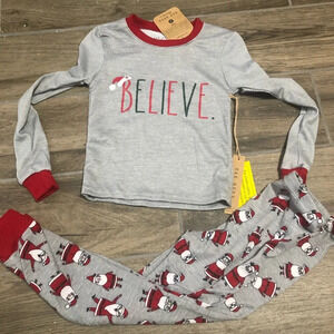 Rae Dunn BELIEVE santa Christmas pajamas